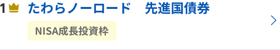 たわらノーロード　先進国債券