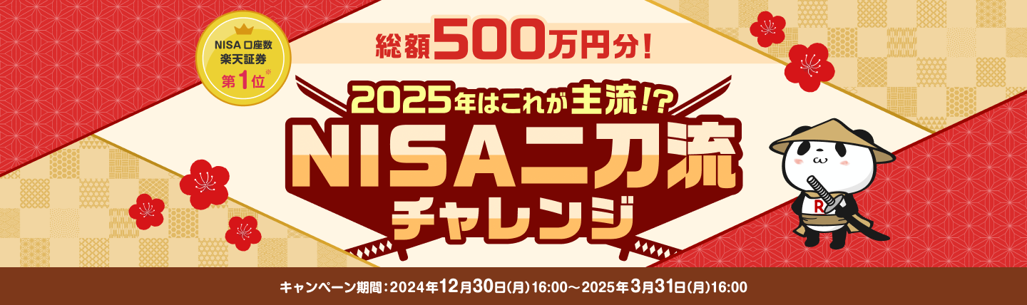 ＜要エントリー＞総額500万円！2025年はこれが主流！？NISA二刀流チャレンジ