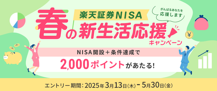 楽天証券NISA 春の新生活応援キャンペーン