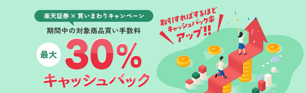 ＜エントリー要＞【最大30％キャッシュバック！】楽天証券×買いまわりキャンペーン