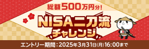 総額500万円分！NISA二刀流チャレンジ