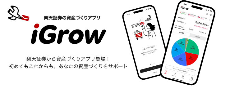 楽天証券の資産づくりアプリ「iGrow」