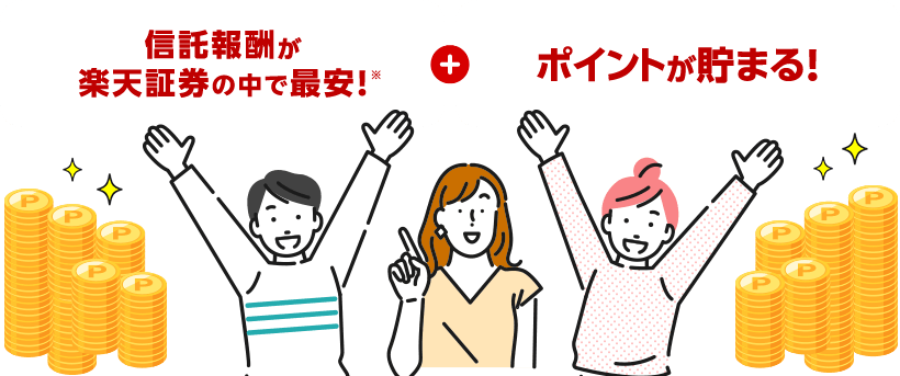 信託報酬が楽天証券の中で最安！※ ＋ ポイントが貯まる！