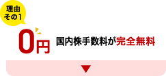 理由その1 国内株手数料が完全無料