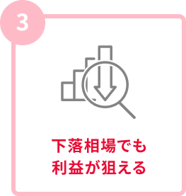 下落相場でも利益が狙える