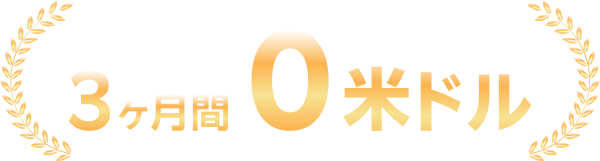 3ヶ月間0米ドル