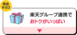 理由その2 楽天グループ連携でおトクがいっぱい