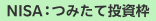 NISA：つみたて投資枠